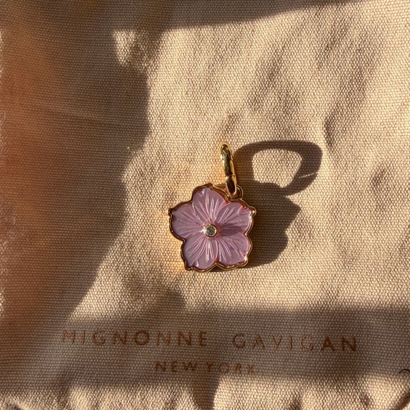 Mignonne Gavigan Purple Flower Charm - Picture 1 of 4
